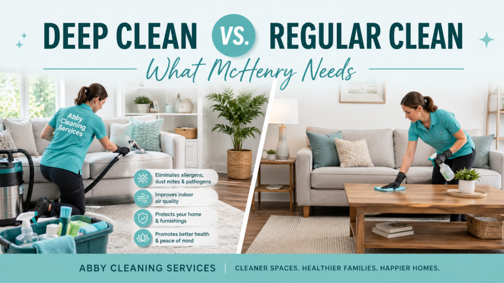 abbyclean-Deep Clean vs Regular Clean What McHenry Needs