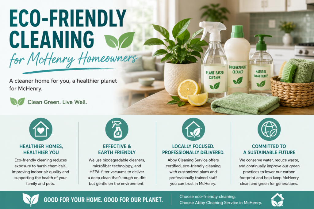 Eco-friendly cleaning for a healthier home