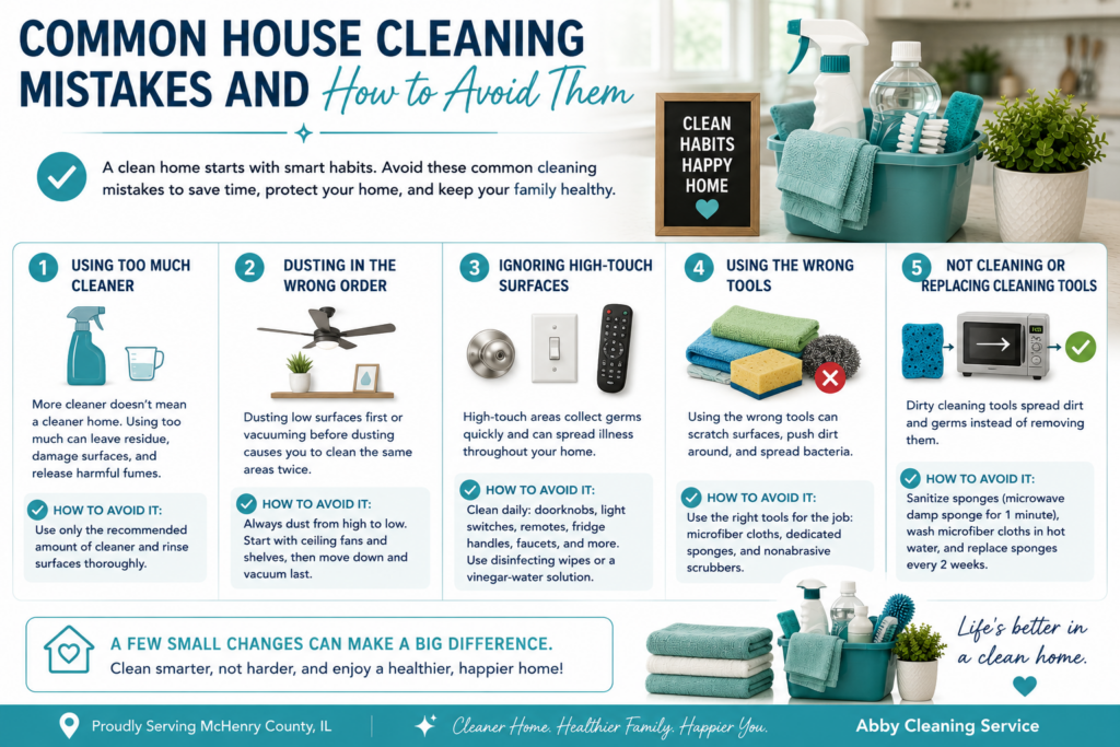 Common cleaning mistakes and tips